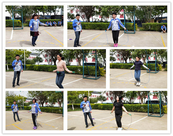 伴隨跳繩擦過(guò)地面的清脆聲，盡情展現(xiàn)著運(yùn)動(dòng)員們的輕盈風(fēng)姿